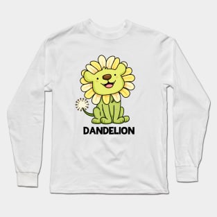 Dandelion Funny Lion Pun Long Sleeve T-Shirt